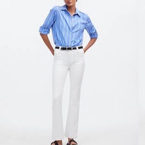 Madewell Kick Out Jeans Pure White SZ 24 NWT